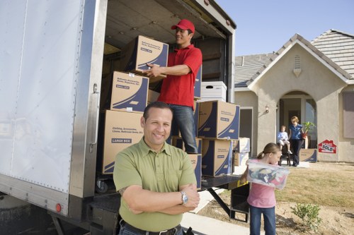 Commercial moving truck service for local business relocation