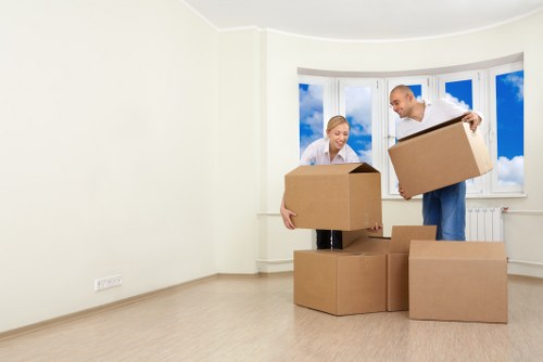 Local removals team planning access and parking for a Colliers Wood property
