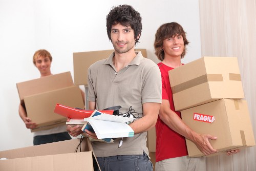 Packed household items and furniture protection for a Collierswood home move