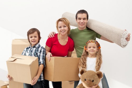 Local movers transporting boxes and furniture in Collierswood
