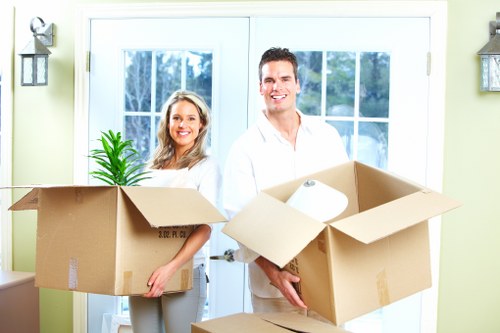 Local movers organising household items for transport in Collierswood