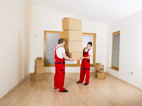 Service review notes and moving job details being checked